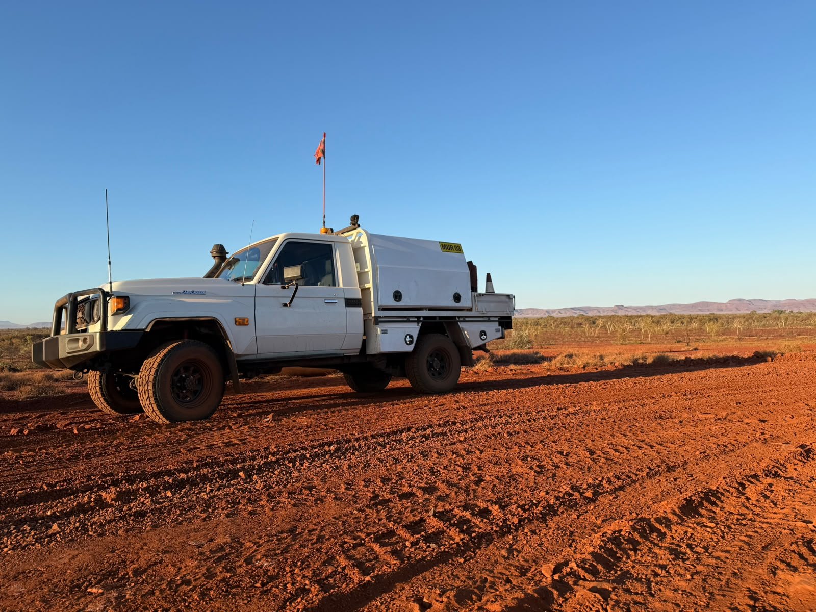 Murchison Diesel field service vehicle in regional Western Australia